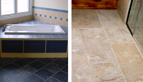 How to choose the thin tiles to overlap the existing floor, scm