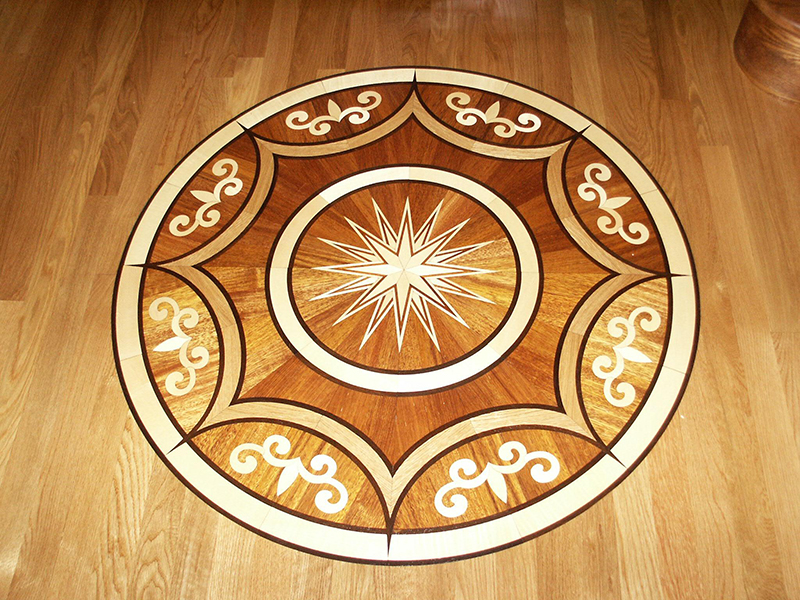 sunburst inlay